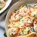 Creamy Tuscan Shrimp Linguine