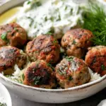 Healthy Greek Turkey Meatballs With Tzatziki