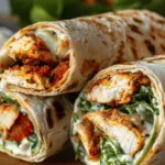 Crispy Air Fryer Chicken & Mozzarella Wraps: Quick & Easy Dinner