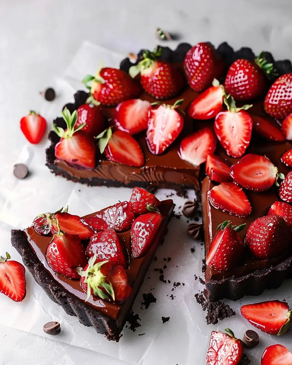 Dark Chocolate Strawberry Tart: A Decadent Delight for Home Chefs