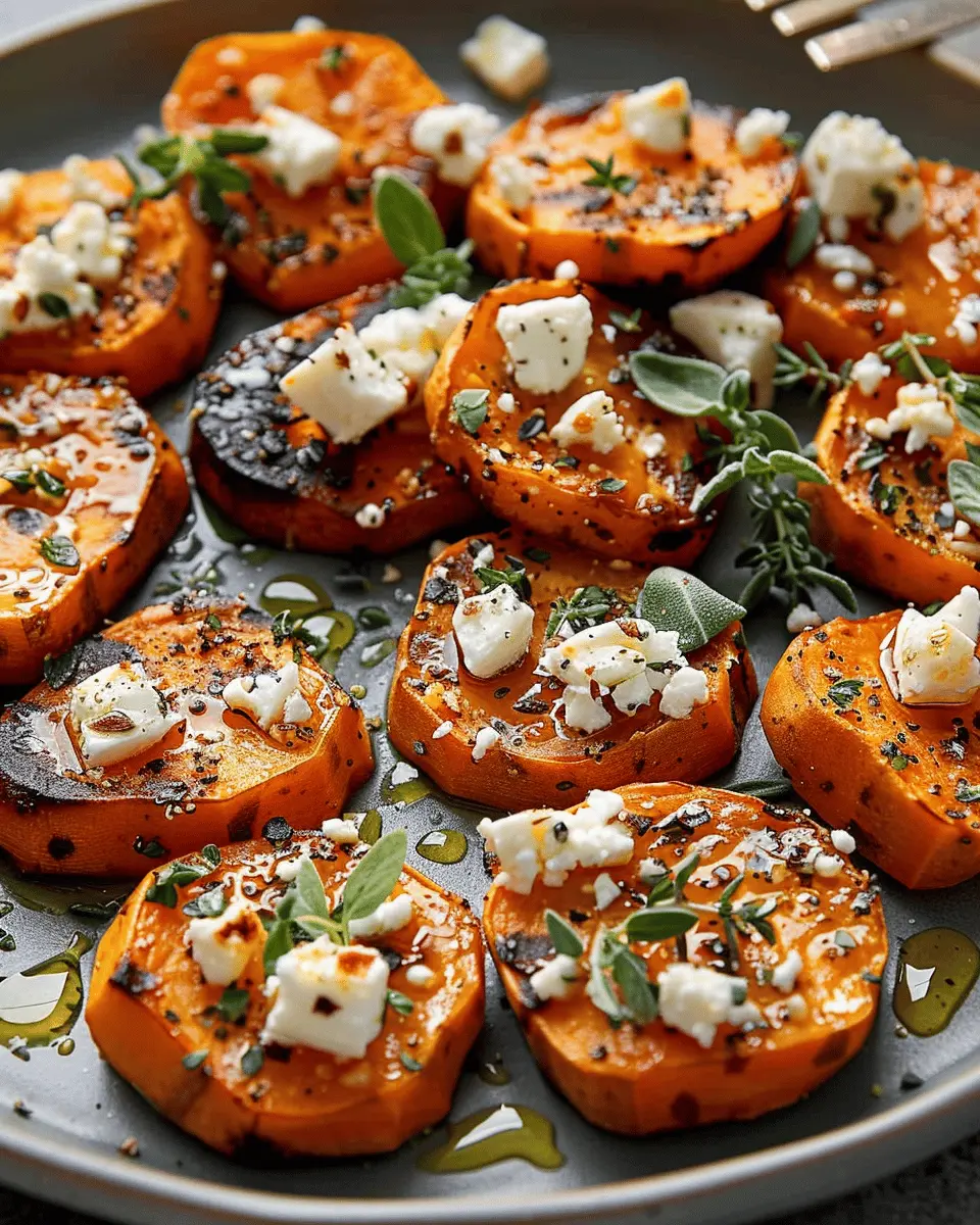 Honey Feta Sweet Potato Rounds: Easy, Delicious, and Irresistible