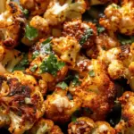 Moroccan Cauliflower with Tahini-Honey (5 Ingredients)