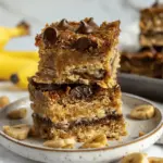 4 Ingredient Peanut Butter Banana Bars