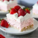 3 Ingredient No Bake Strawberry Cloud Cake