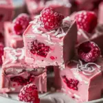Vegan Raspberry Coconut Fudge