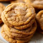 Chewy Pumpkin Snickerdoodle Cookies