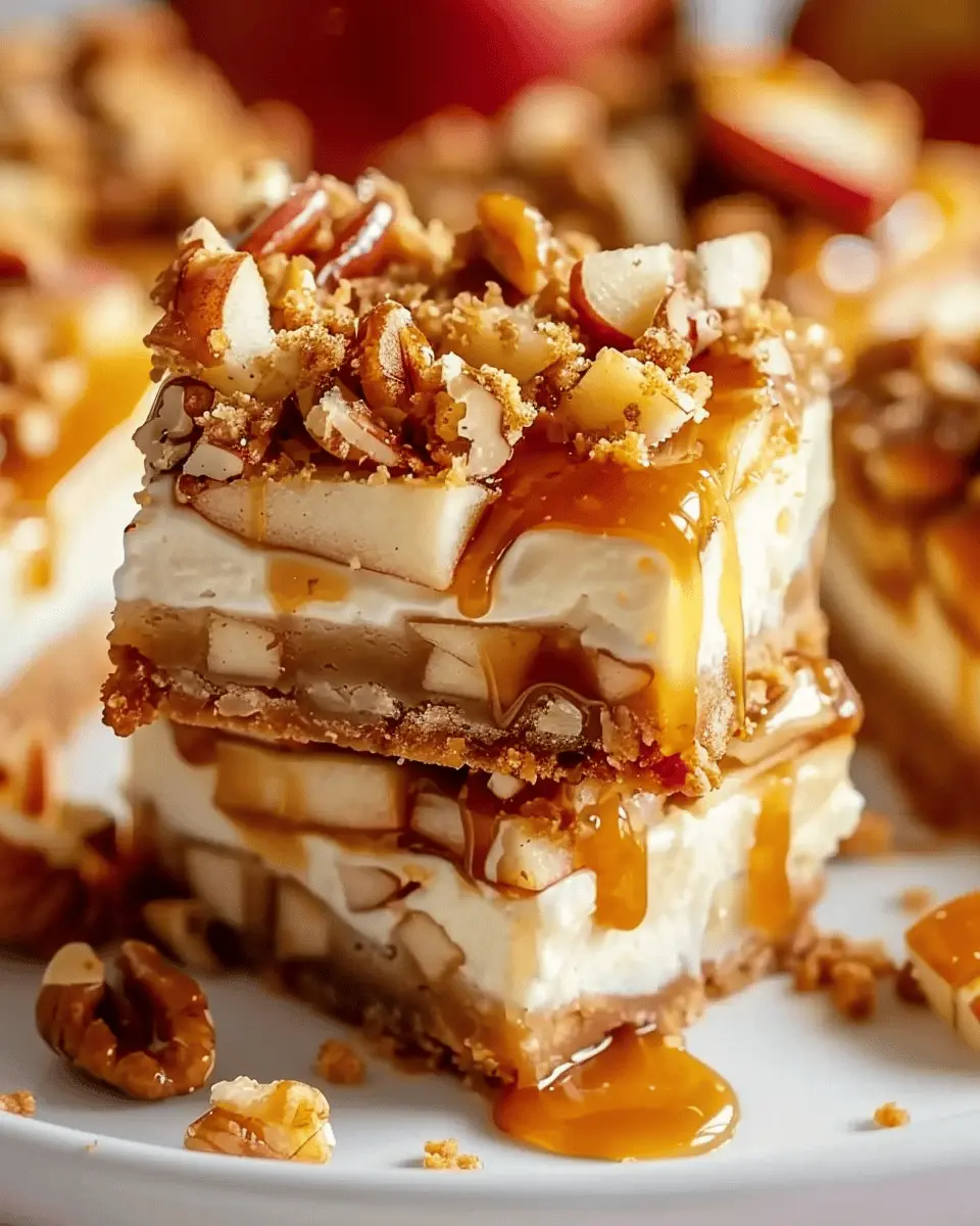 Caramel Apple Cheesecake Bars: Indulgent Homemade Delight