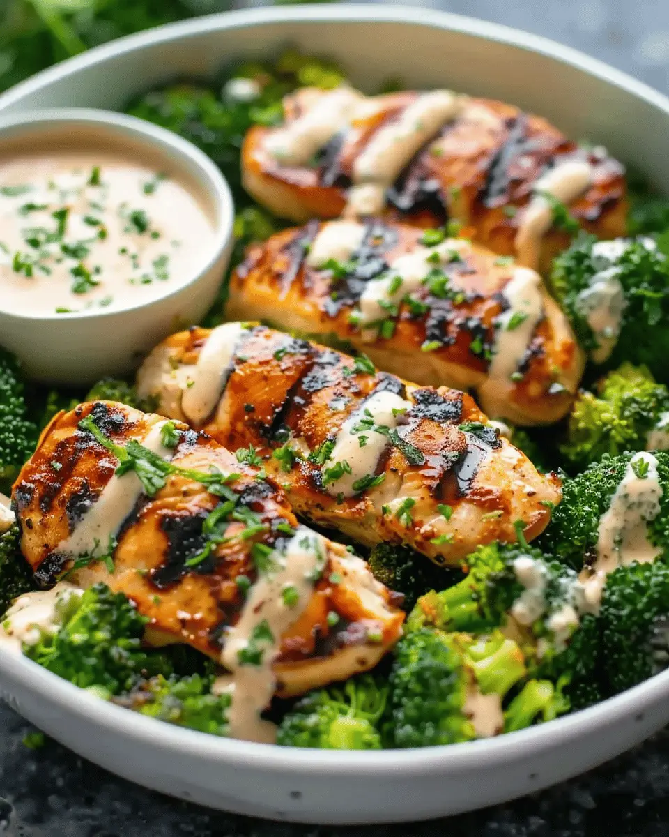 Delicious Grilled Chicken Recipes: Creamy Broccoli Bowls Delight
