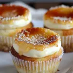 Vanilla Bean Crème Brûlée Cheesecake Cupcakes
