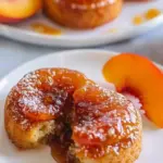 Peach Upside Down Mini Cakes (Cupcakes)