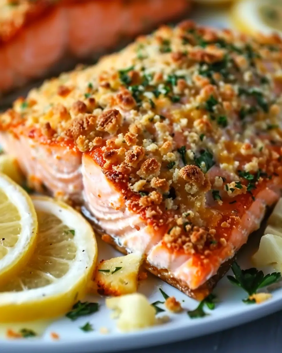 Baked Salmon with Parmesan Parsley Crust: A Deliciously Easy Recipe