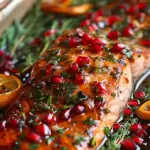 Pomegranate and Orange Glazed Salmon: A Flavorful Christmas Main