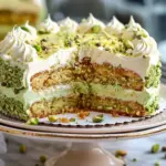 Pistachio Dacquoise Cake