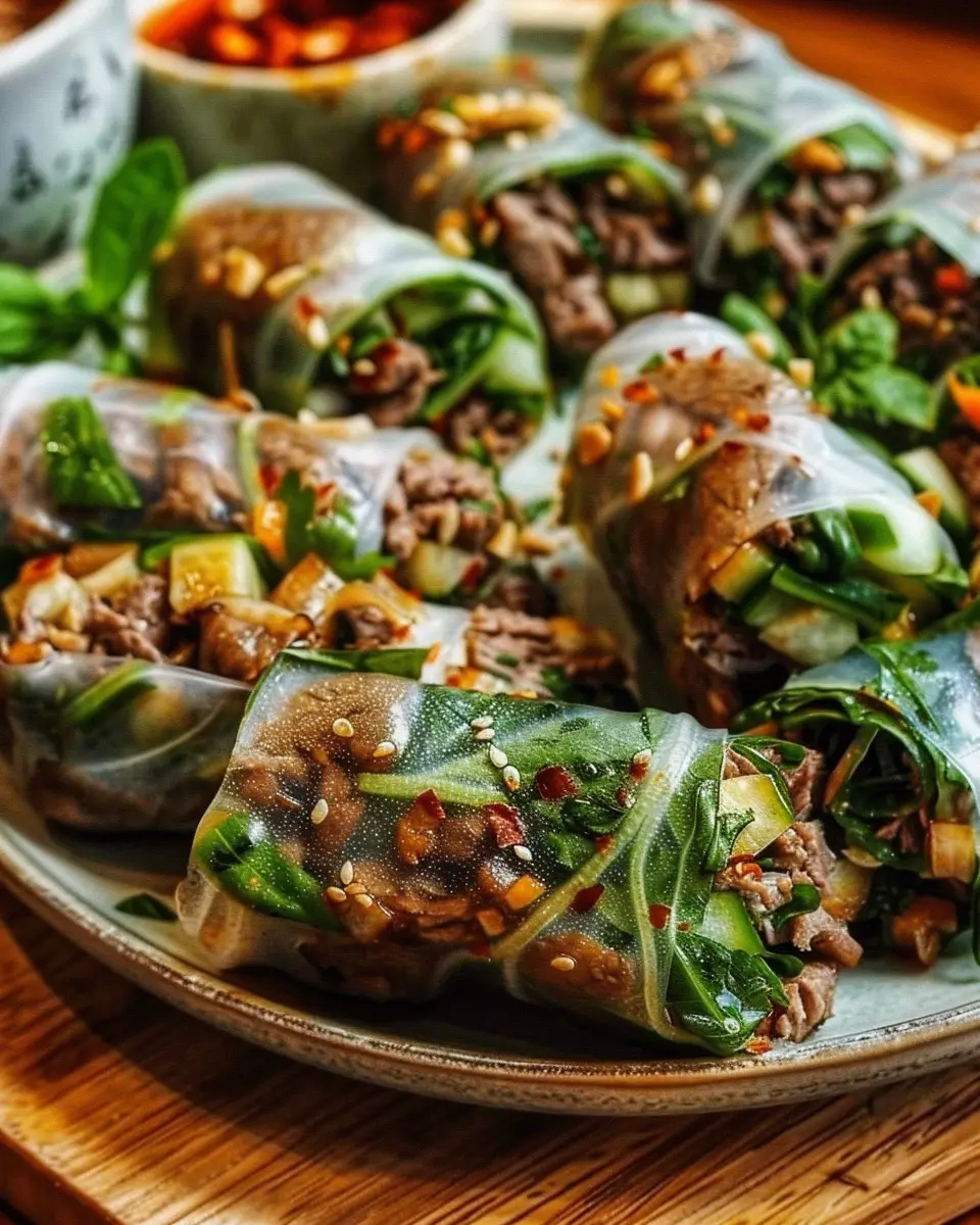 Thai Basil Beef Rolls: The Best Easy Recipe for Flavorful Bites