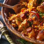 Spicy chicken and chorizo rice