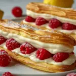 Lemon Raspberry Eclairs