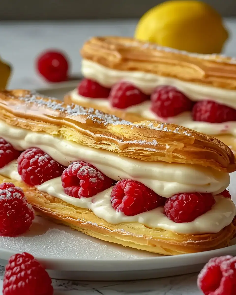 Lemon Raspberry Eclairs: Easy Indulgence for Sweet Lovers
