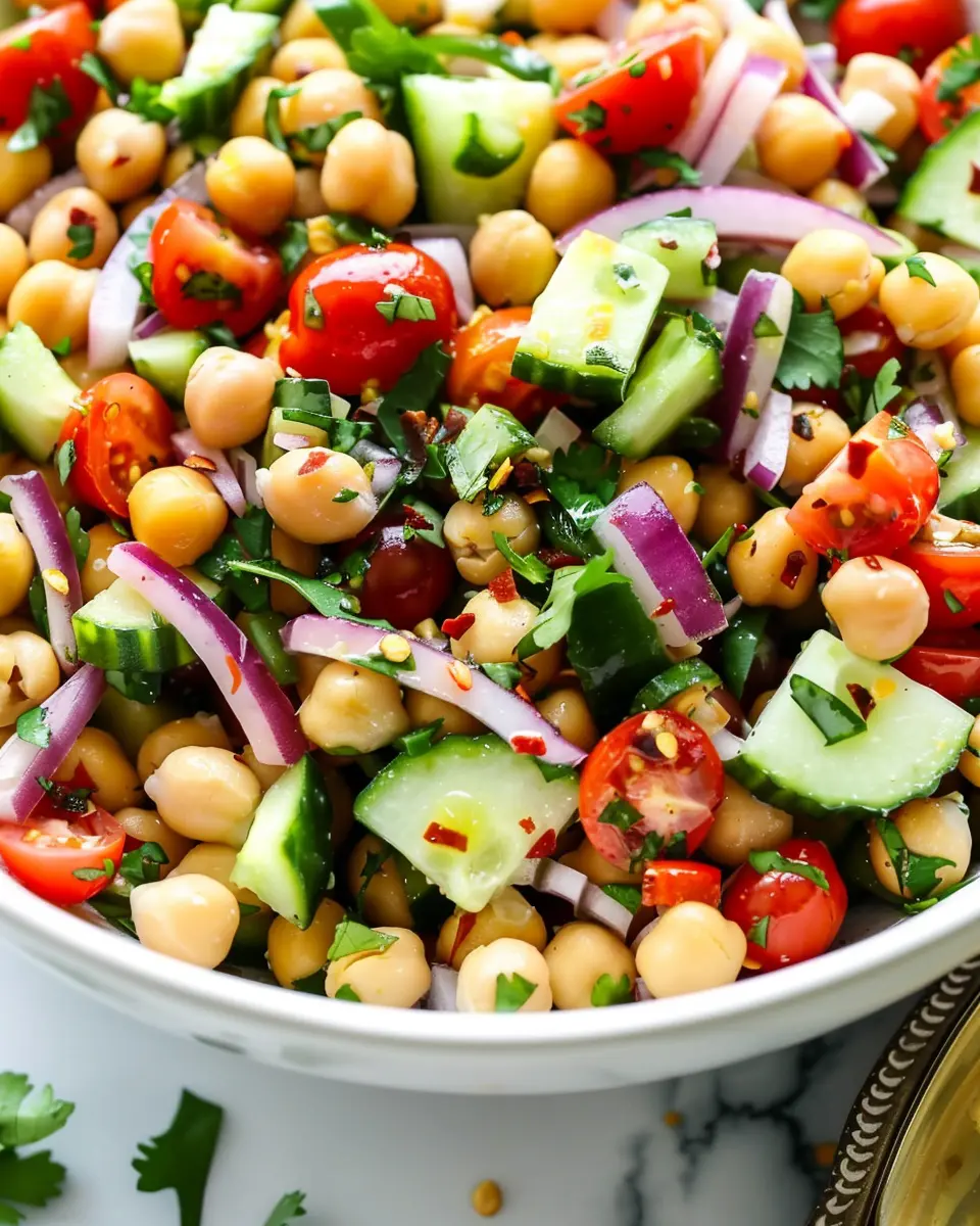 Mediterranean Chickpea Salad: Easy, Fresh, and Flavorful Recipe