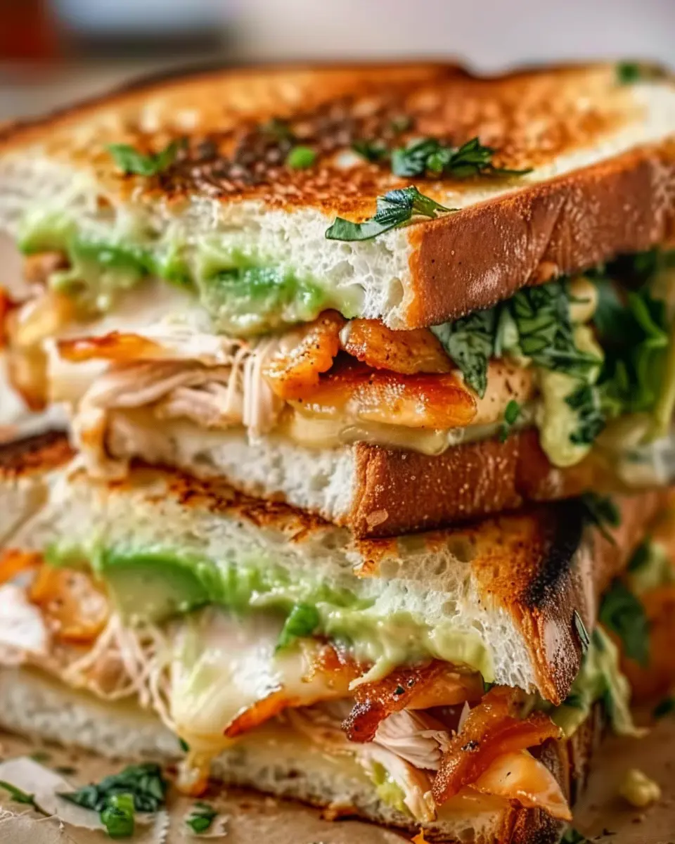 Chicken Avocado Melt Sandwich: Easy Indulgence with Turkey Bacon