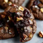 Dark Chocolate Cranberry Walnut Cookies