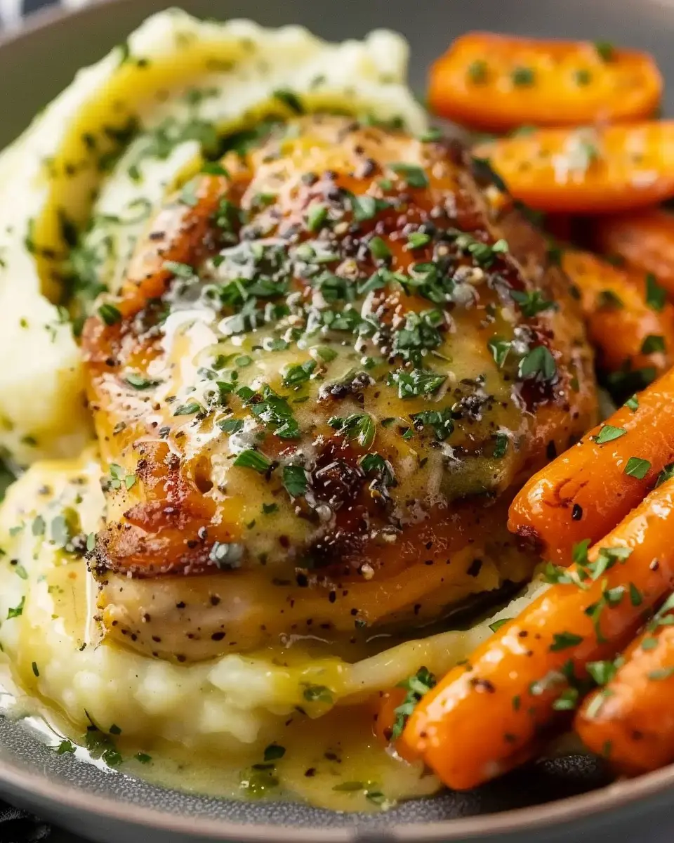 Creamy Herb Chicken: Easy Comfort Dinner with Mashed Potatoes