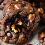 Dark Chocolate Cranberry Walnut Cookies