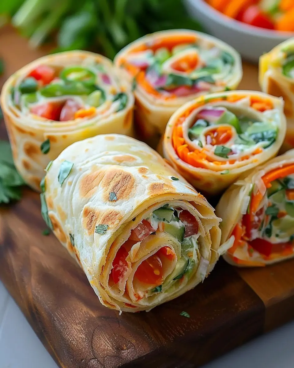 Fresh Vegetable Tortilla Roll Ups: Easy, Flavorful, and Fun to Make