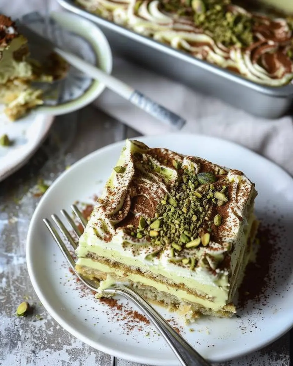 Pistachio Tiramisu