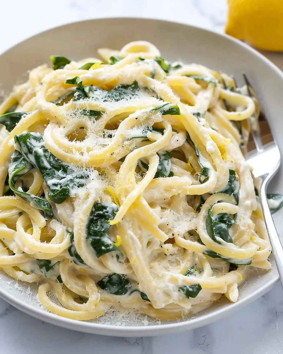 Easy Lemon Ricotta Pasta & Spinach: A Refreshing Homemade Delight