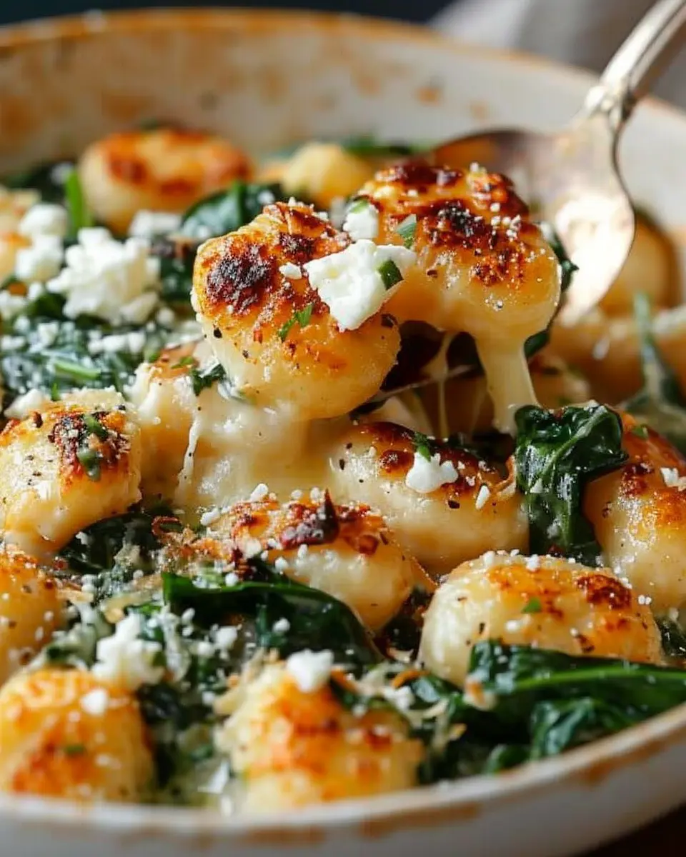 Crispy Gnocchi With Spinach And Feta: A Delicious Childhood Memory