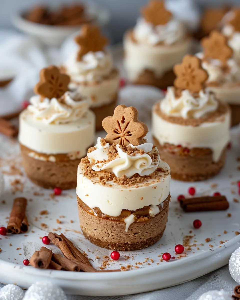 No-Bake Gingerbread Cheesecake Cups: The Easy Festive Dessert