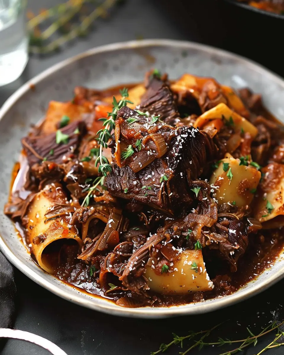Slowly Braised Beef Short Rib Ragu: Indulgent Comfort Food Delight