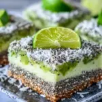 Refreshing No-Bake Chia Pudding Bars with Zesty Coconut Lime Flavor