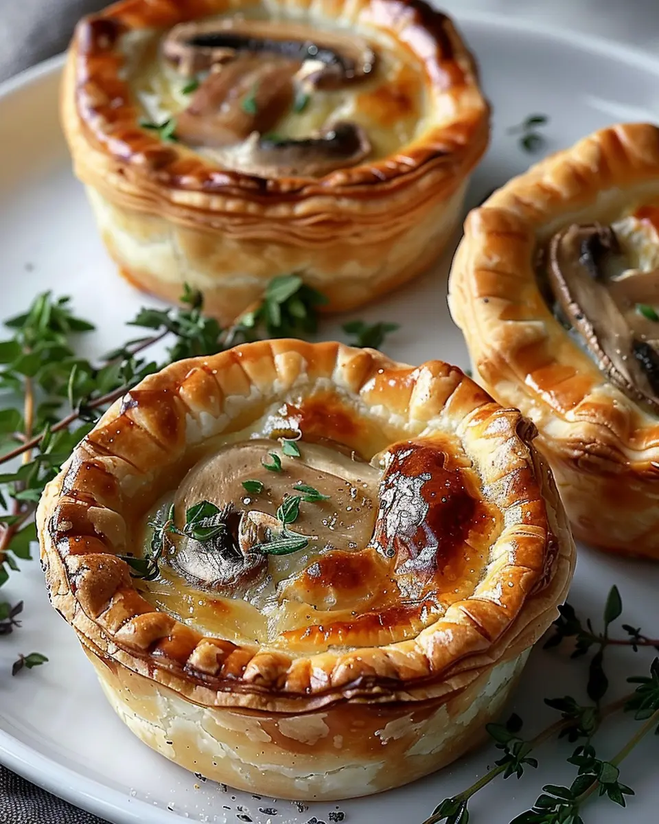 Mini Mushroom and Gruyère Pot Pies: A Cozy Comfort Dish
