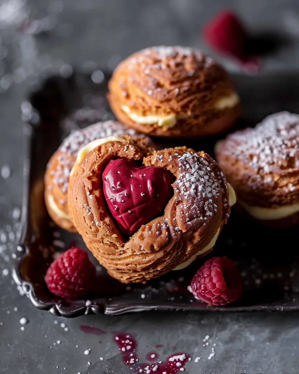 Valentinstags Rezeptideen: Bestes Herz Choux au Craquelin Rezept