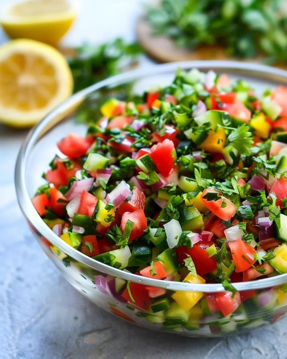 Israeli salad recipe: Fresh and Vibrant for Every Meal