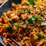 12 Minute Thai Chicken Peanut Noodles (mince)