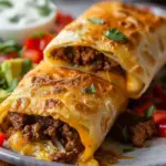 Beef and Cheese Chimichangas Recipe