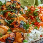 Spicy Maple Chicken and Coconut Rice