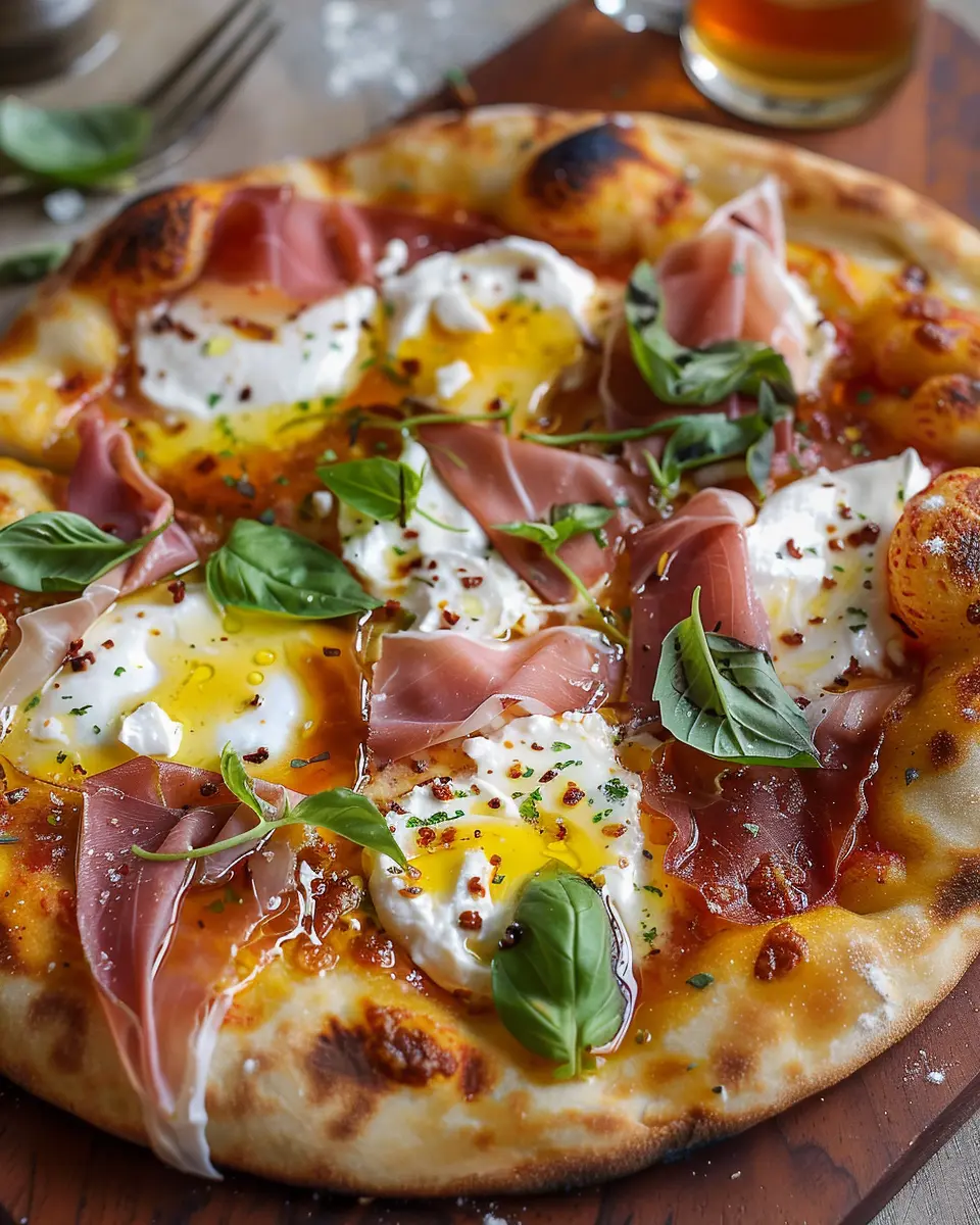 Prosciutto and Honey Burrata Pizza: The Indulgent Flavor Delight