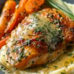 Creamy Herb Chicken with Mashed Potatoes & Glazed Carrots: A Complete Comfort Food Dinner