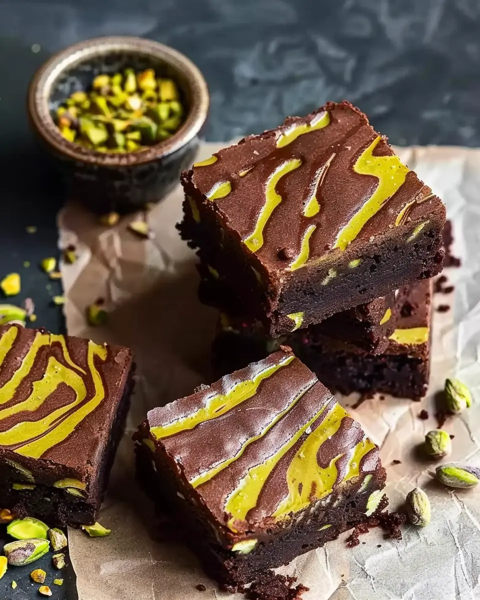 Pistachio Chocolate Brownies: The Best Dubai Chocolate Delight
