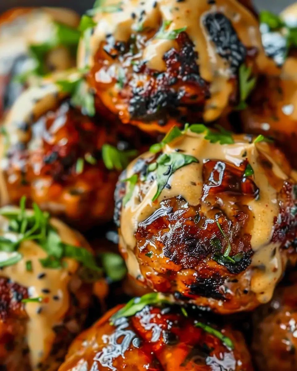 Korean BBQ Meatballs: Juicy Bites with Spicy Mayo Dip in 7 Steps
