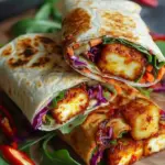 Sweet Chili Halloumi Wraps | Easy Vegetarian Lunch