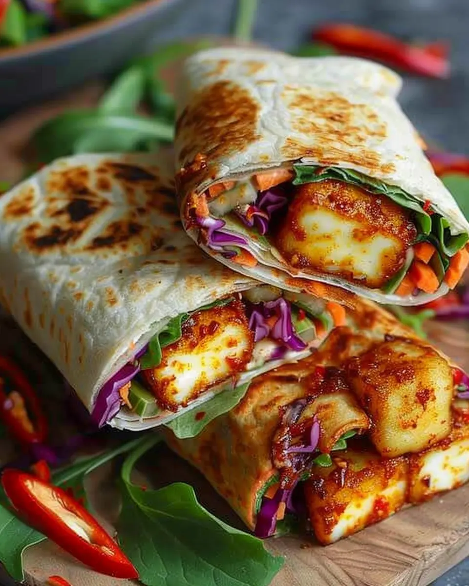 Sweet Chili Halloumi Wraps: Easy Vegetarian Lunch You’ll Love