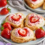 Vegan Strawberry Cream Danish