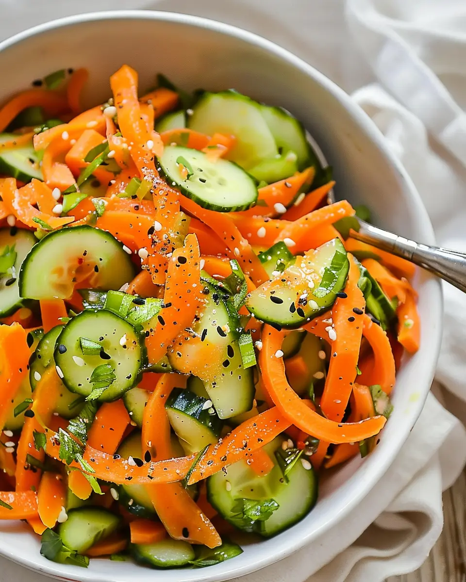 Cucumber Carrot Salad: A Crisp &amp; Flavorful Classic to Refresh You